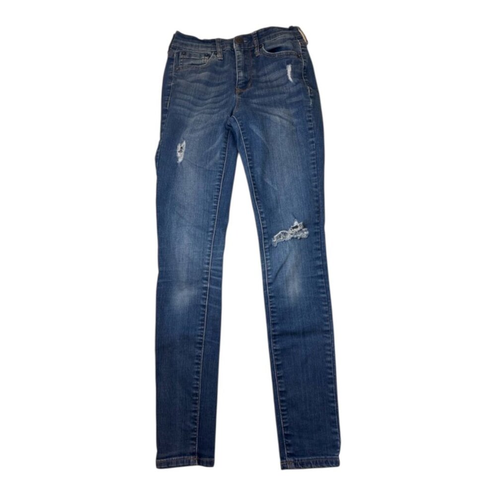 Aeropostale Distressed Skinny Jeans‎ High Waisted Jegging Size 00 Reg